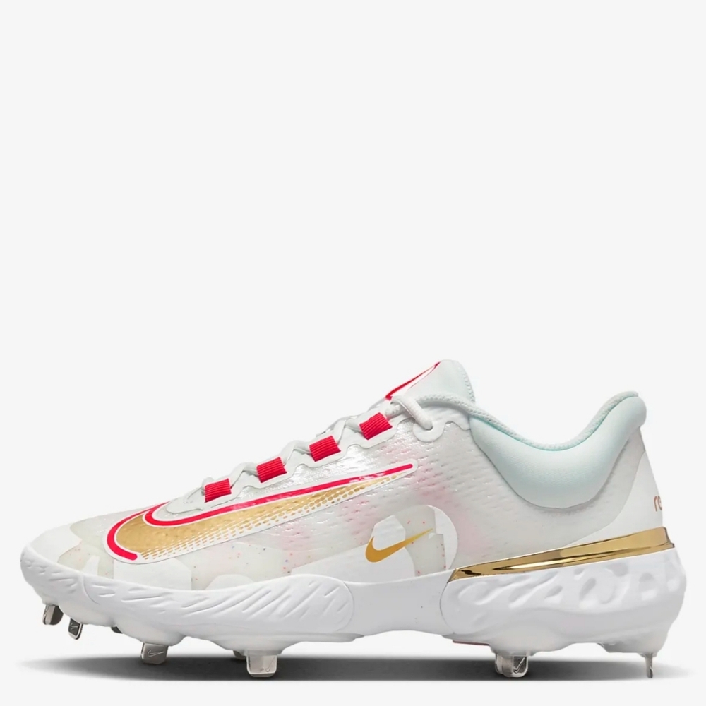 Nike Alpha Huarache Elite 4 Low FD2745-161 Summit White/White/Bright Crimson Men